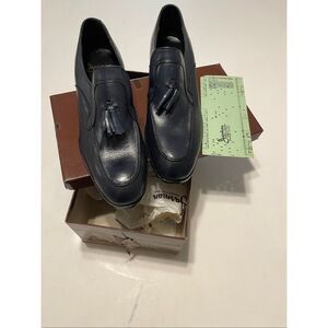 Vintage Jarman Dress Shoes / Loafers Navy Americana 10.5D